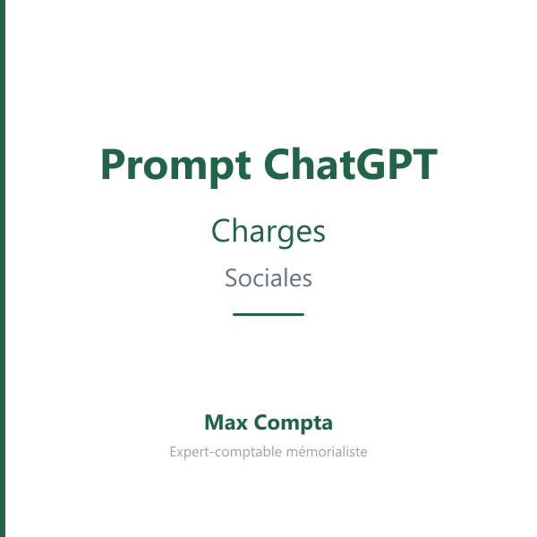 Prompt ChatGPT charges sociales : audit et optimisation - Max Compta