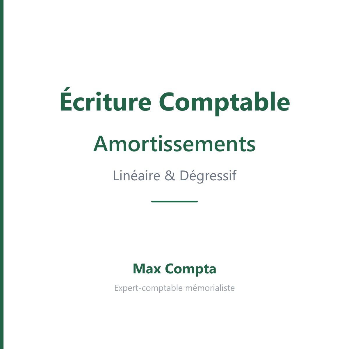 Amortissement lineaire degressif 6811 28xx - Max Compta