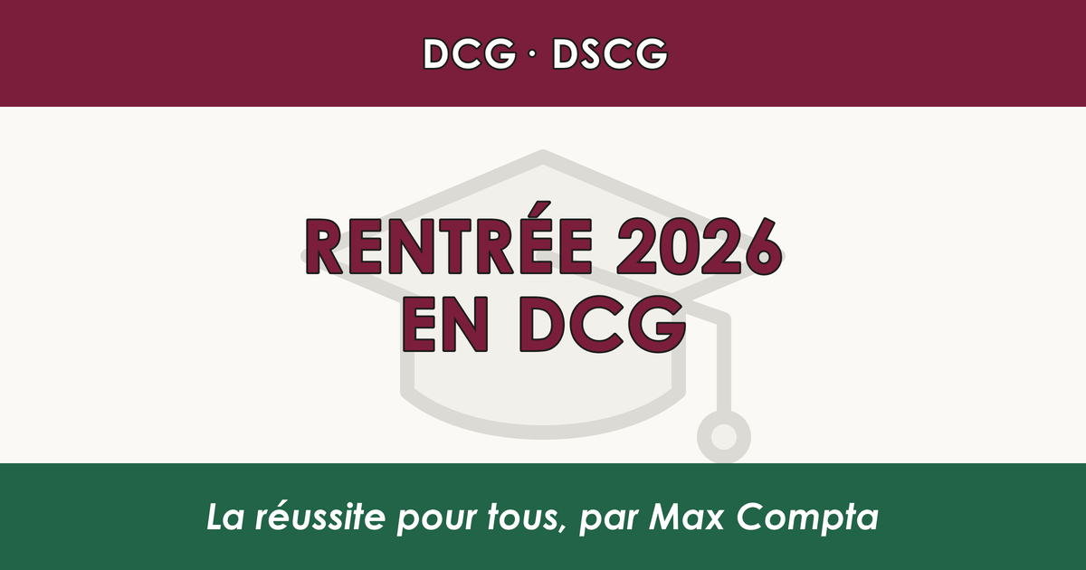 Fiches de révision DCG Max Compta - rentrée 2026