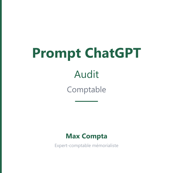 Prompt ChatGPT audit comptable : programme de travail - Max Compta
