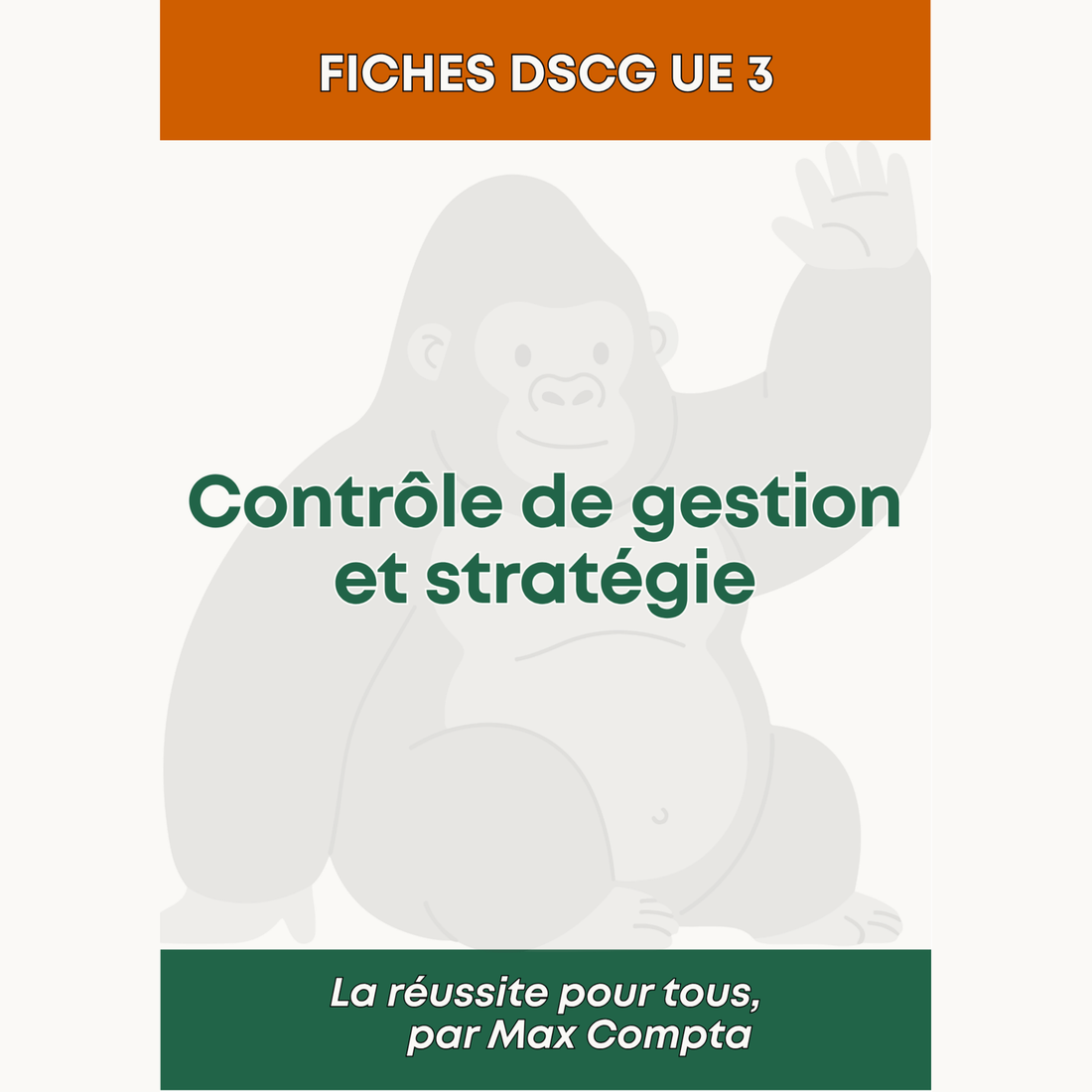Fiche de révision DSCG UE 3 Contrôle de Gestion et Stratégie - Max Compta