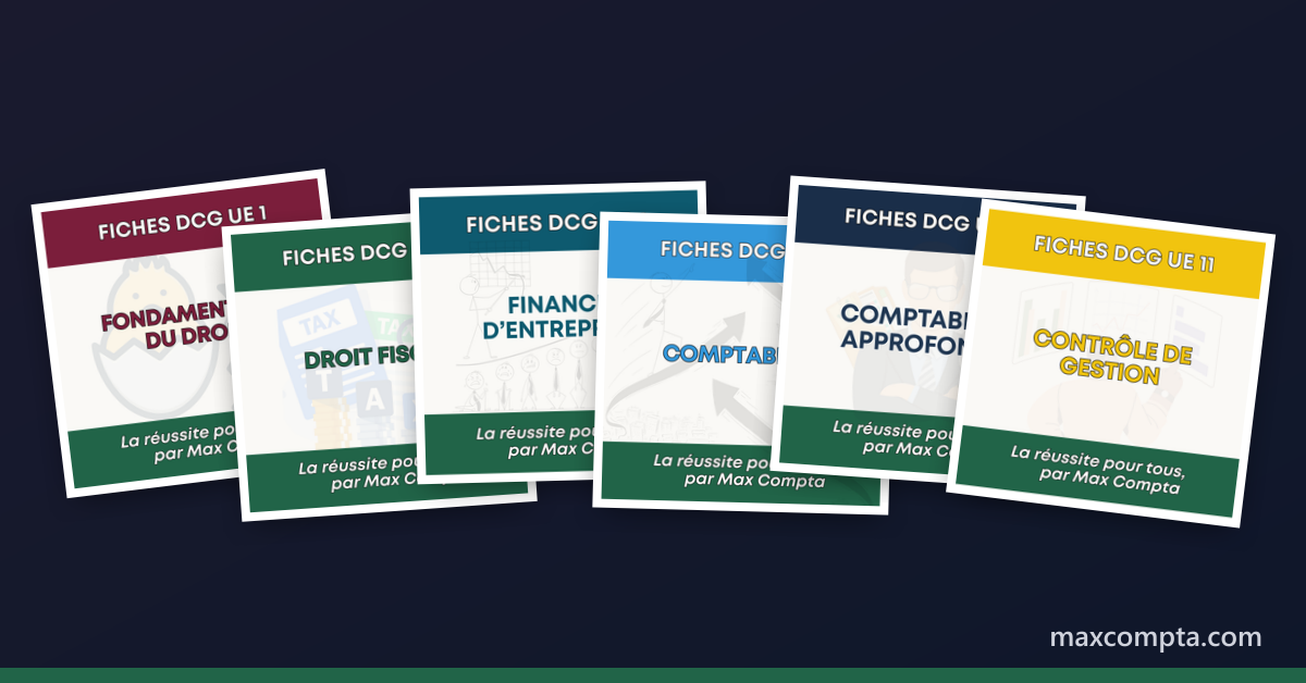 Fiches de révision DCG Max Compta - rentrée 2026