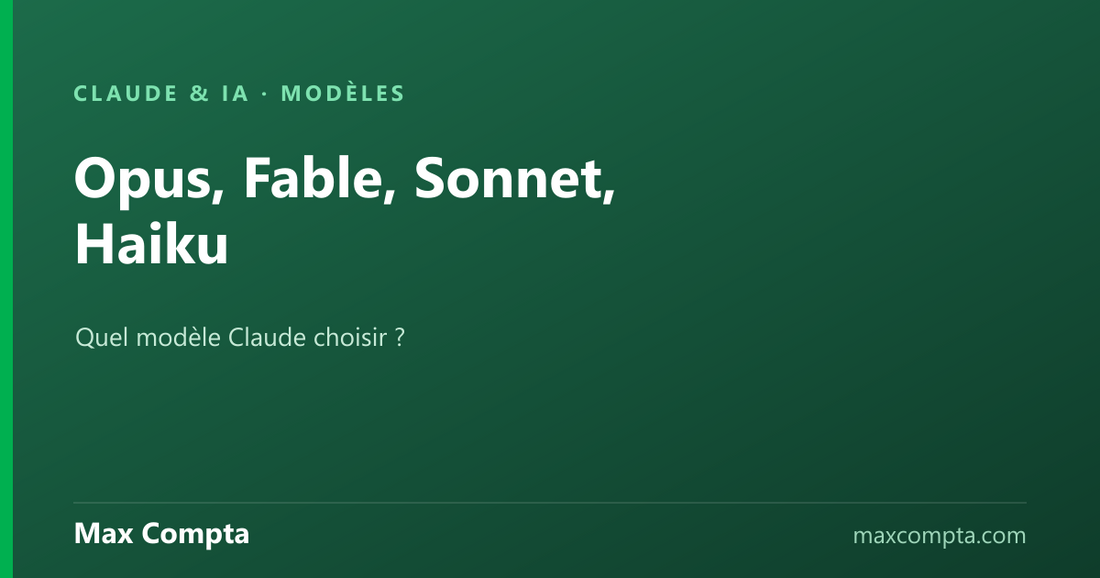 Opus, Fable, Sonnet, Haiku : quel modèle Claude choisir ? - Max Compta