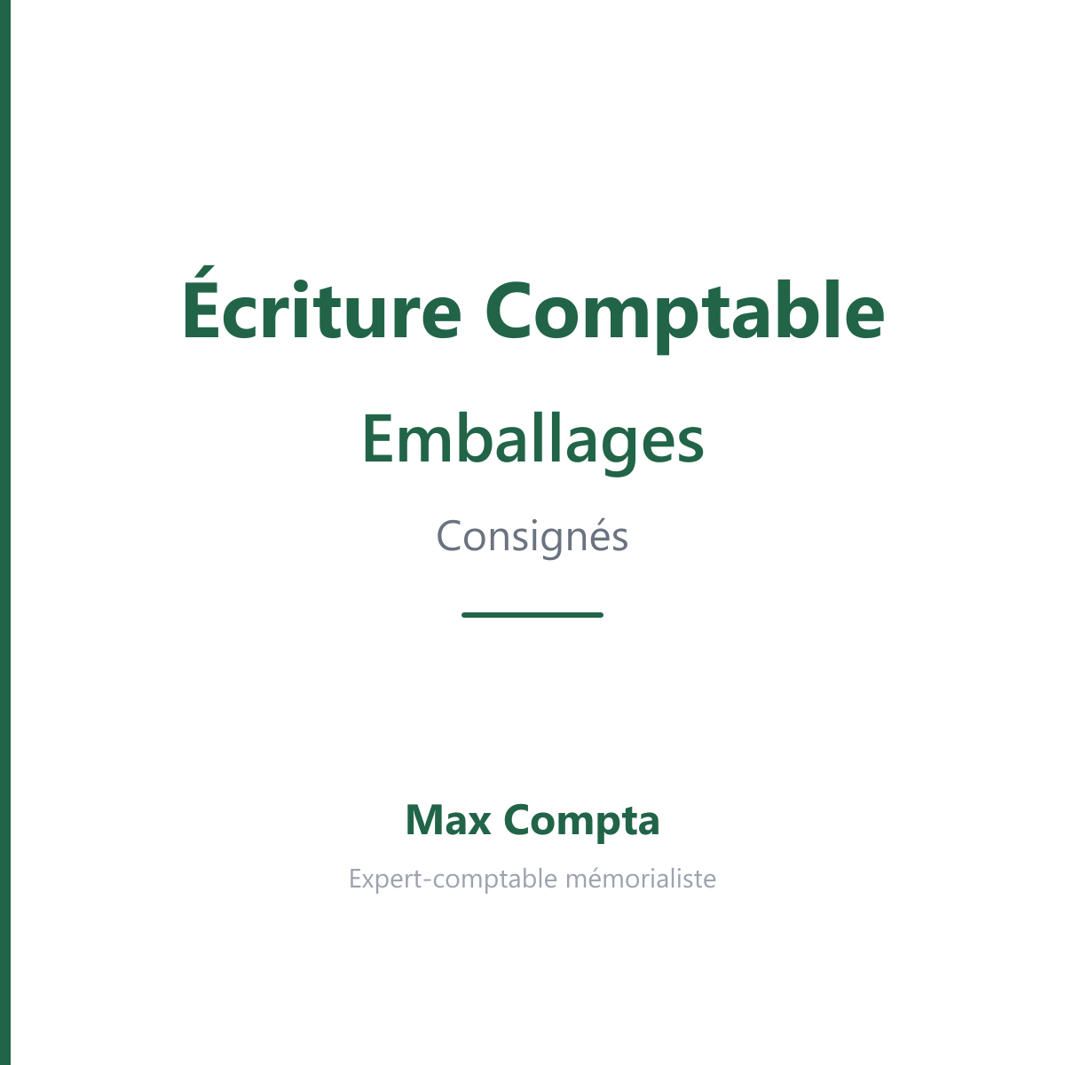 Emballages consignes ecritures 4096 4196 - Max Compta