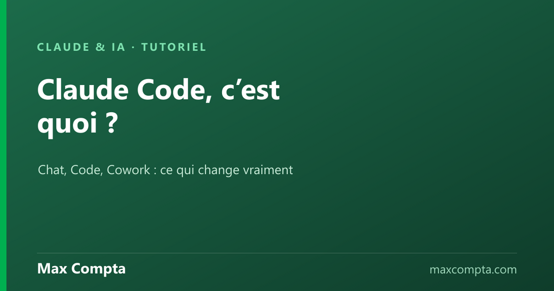 Claude Code, c’est quoi ? Explication simple en français - Max Compta