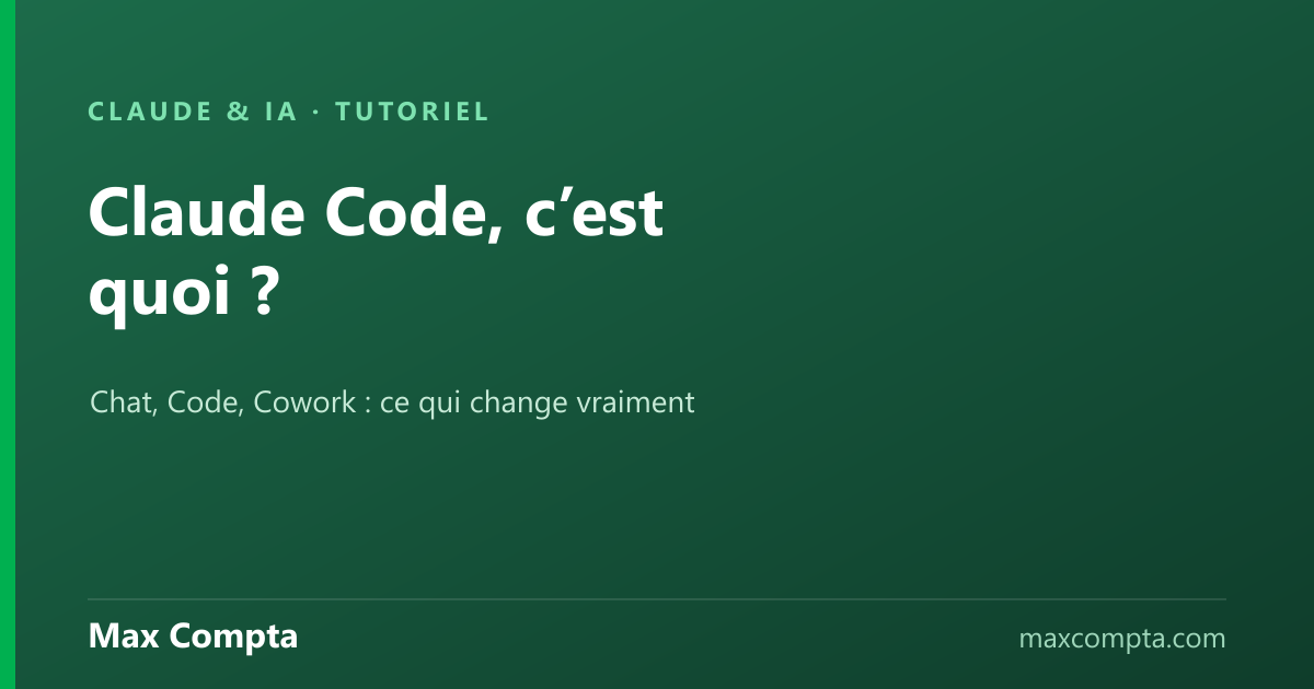 Claude Code, c’est quoi ? Explication simple en français - Max Compta