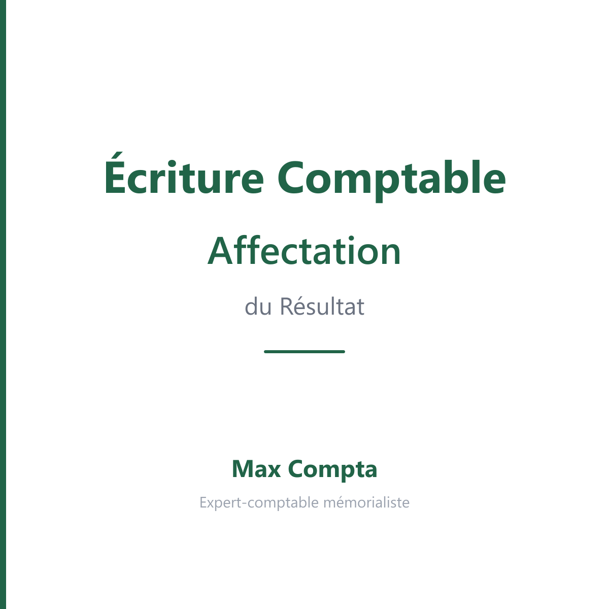 Affectation resultat reserve legale dividendes - Max Compta