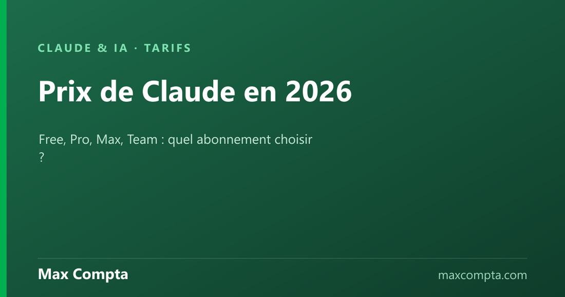 Prix de Claude en 2026 : quel abonnement choisir ? - Max Compta