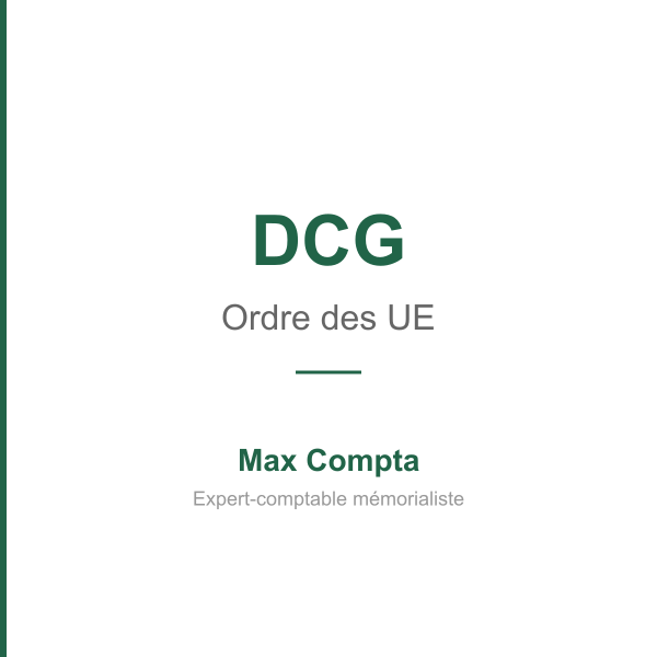 Dans quel ordre passer les UE du DCG stratégie - Max Compta