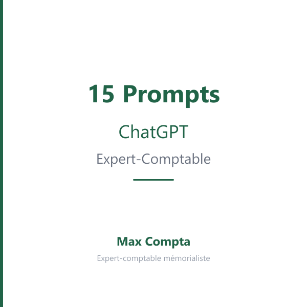 15 prompts ChatGPT pour expert-comptable - Max Compta