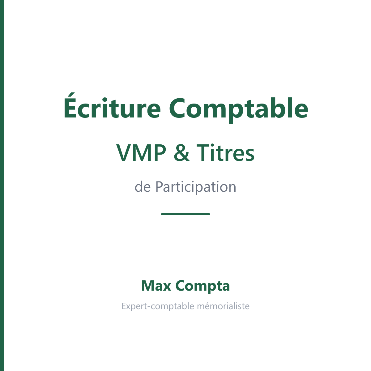 VMP titres participation 503 261 767 - Max Compta