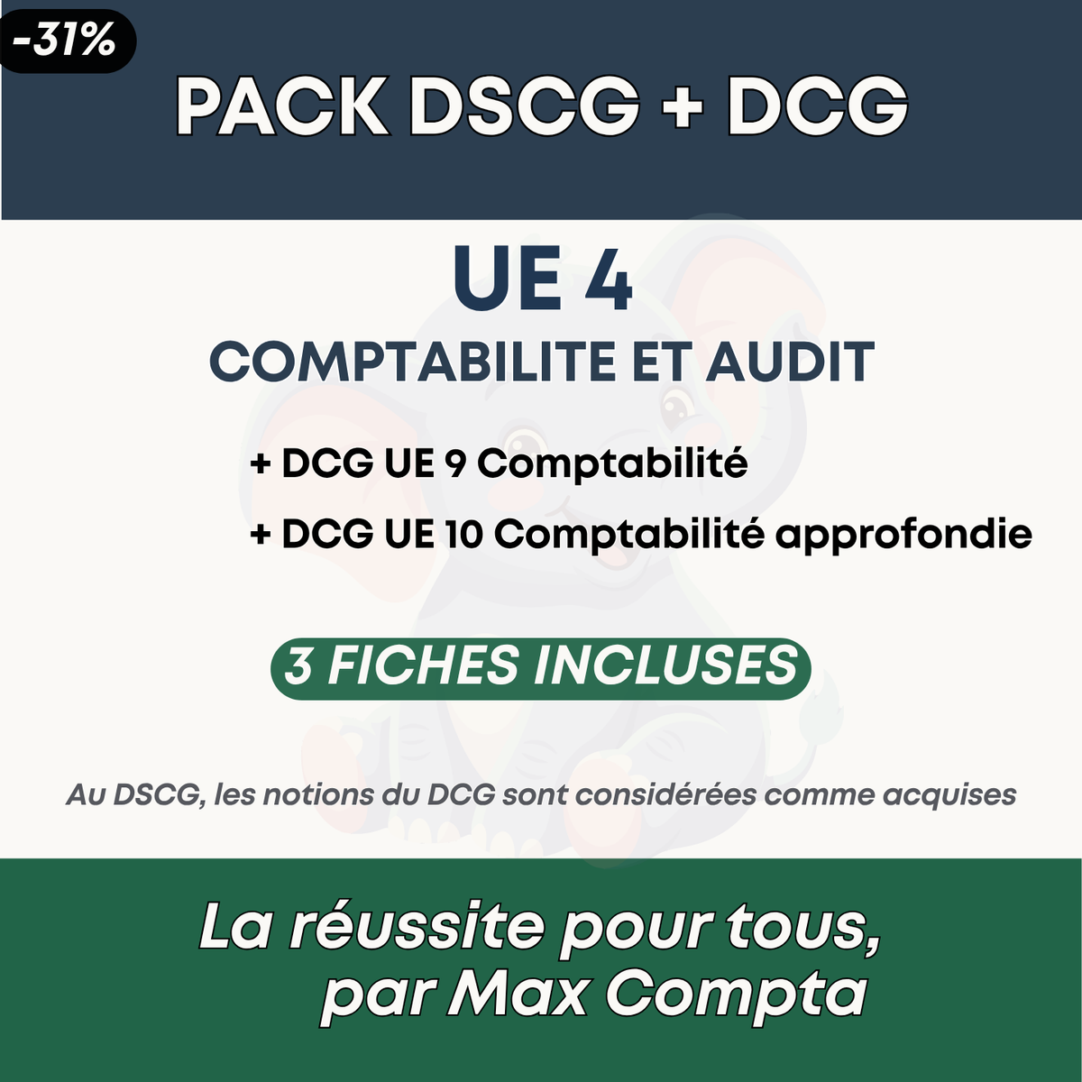 Pack DSCG UE 4 + prérequis DCG, 3 fiches de révision PDF - Max Compta