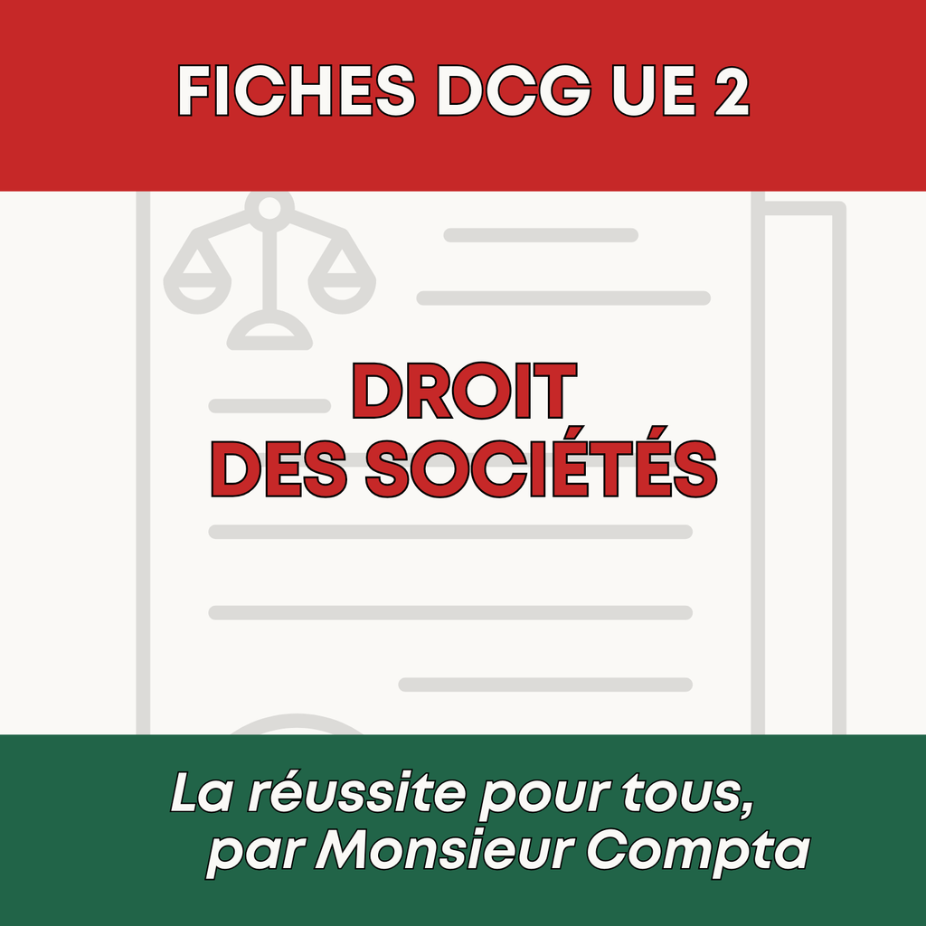 Aperçu fiche DCG UE 2 Droit des sociétés - Pack Max Compta