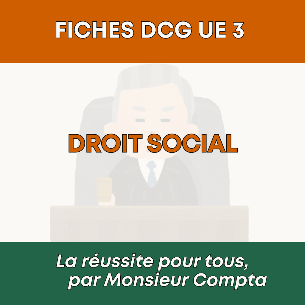 Aperçu fiche DCG UE 3 Droit social - Pack Max Compta