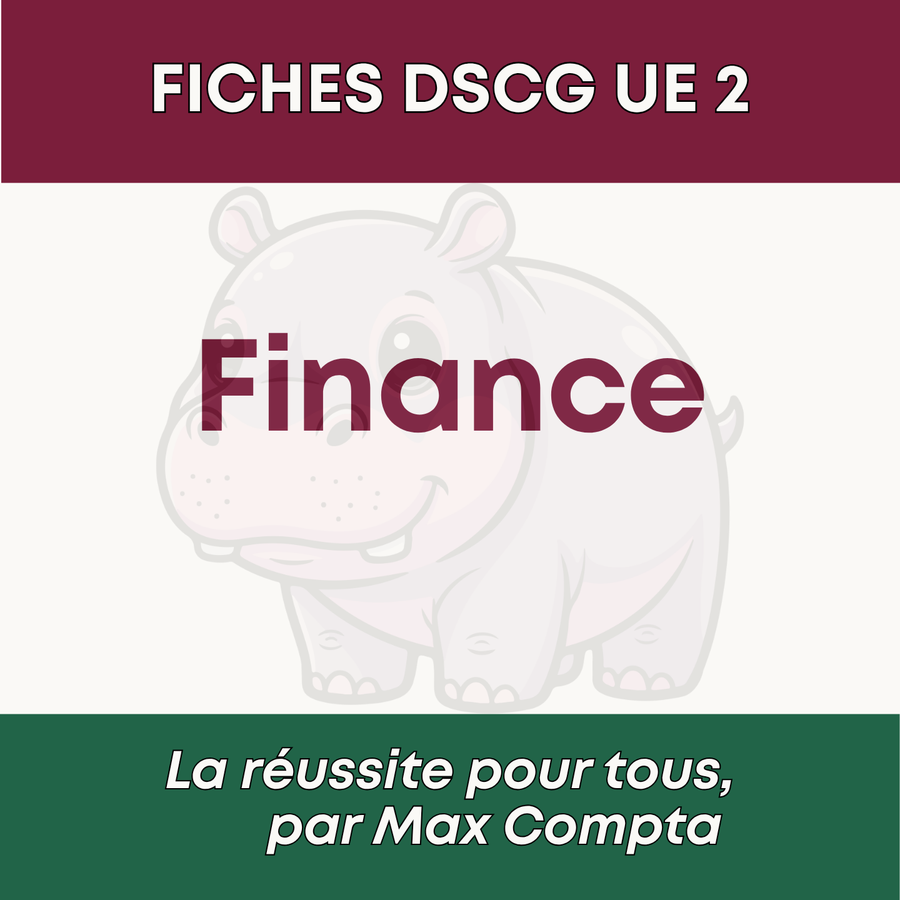 Fiche de révision DSCG UE 2 Finance PDF - Max Compta