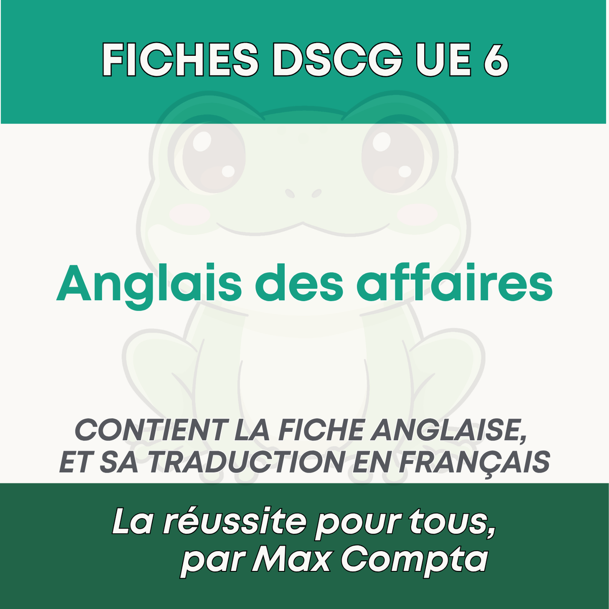 Fiche DSCG UE 6 - Anglais des Affaires