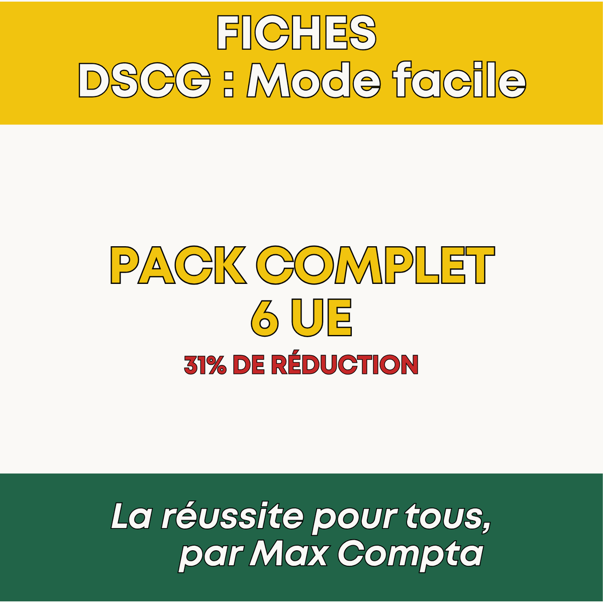 Fiches DSCG Pack 6 UE - PDF Max Compta