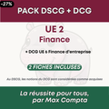 Pack DSCG UE 2 Finance + prérequis DCG, 2 fiches de révision PDF - Max Compta
