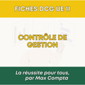 Fiche de révision DCG UE 11 Contrôle de Gestion PDF - Max Compta